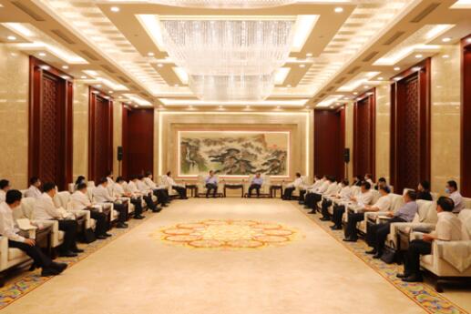 國家電網(wǎng)公司毛偉明、辛保安與山東省委書記劉家義、代省長李干杰會談