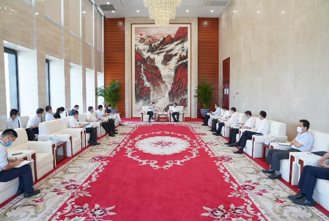 中國(guó)能建黨委書記、董事長(zhǎng)汪建平會(huì)見(jiàn)陜西省副省長(zhǎng)趙剛一行