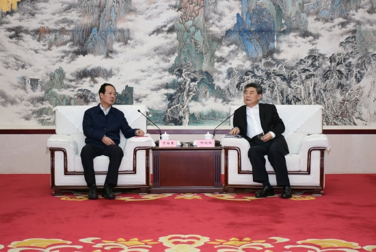丁焰章拜會安徽省委常委、常務副省長鄧向陽