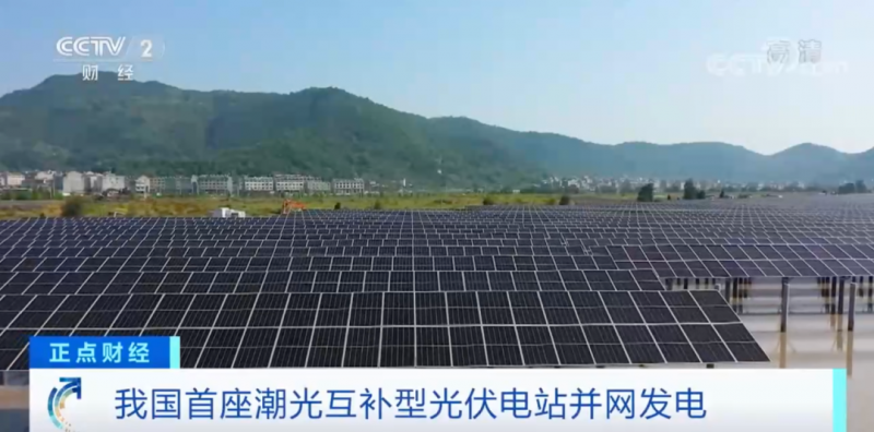 年均發(fā)電量超1億度！央視財經重點關注我國“首座”潮光互補型光伏電站
