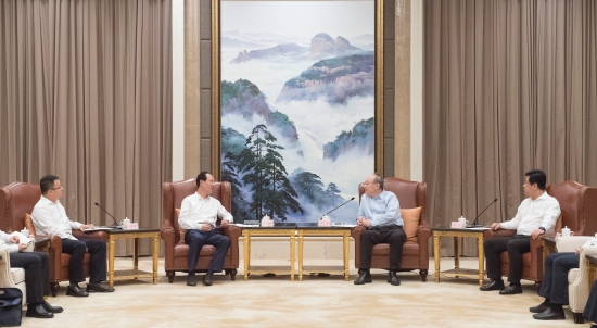 中國電建集團公司黨委書記、董事長丁焰章拜會福建省委書記尹力、省長趙龍