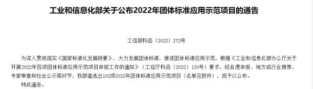 《屋面晶體硅光伏與壓型鋼板構(gòu)件防火等級試驗方法》入圍2022年工信部百項團標(biāo)