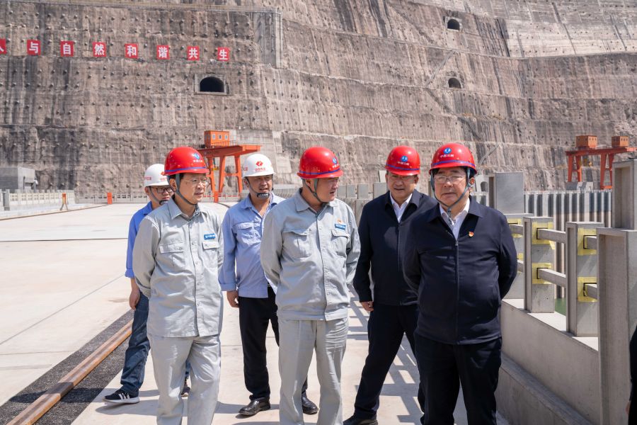 國資委黨建局局長、央企團(tuán)工委書記姚煥調(diào)研白鶴灘水電站