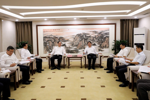 國務(wù)院國資委黨委書記、主任張玉卓會見湖南省委副書記、省長毛偉明