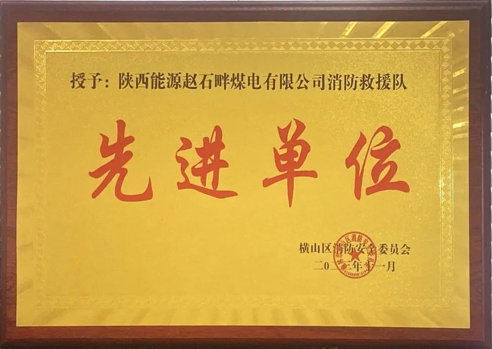 優(yōu)秀！再續(xù)輝煌！陜投集團趙石畔煤電消防工作又獲表彰