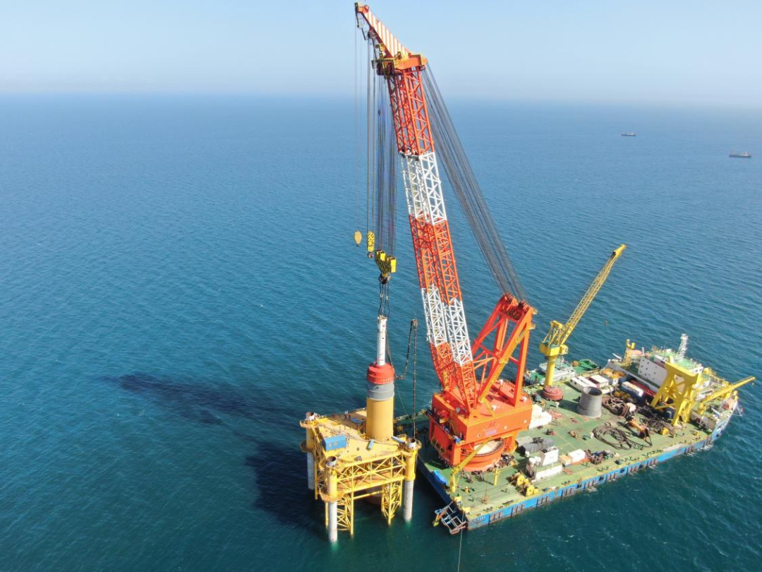 海南省首根海上風(fēng)電樁基下海，這個(gè)示范項(xiàng)目正式開(kāi)工！