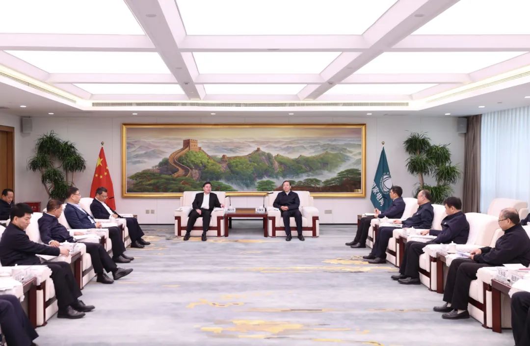 國家電網(wǎng)公司董事長辛保安與甘肅省委書記胡昌升、省長任振鶴會談