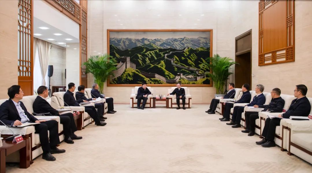 大唐集團董事長、黨組書鄒磊與國家電網(wǎng)董事長、黨組書記張智剛會談