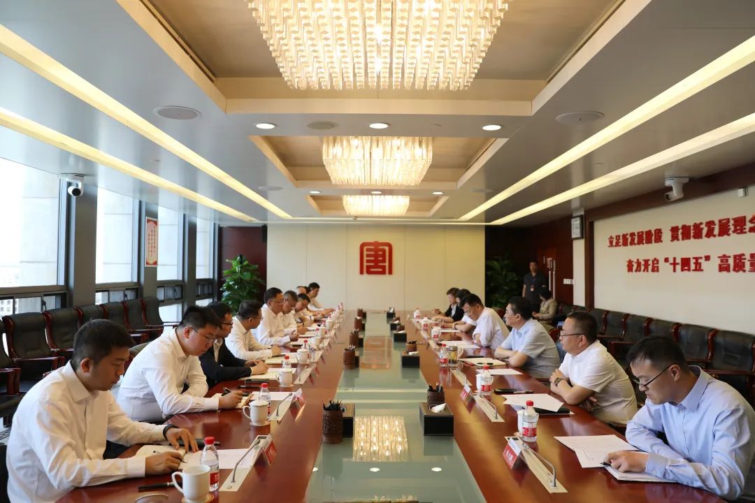 中建一局黨委書記、董事長吳愛國拜會大唐國際黨委書記、董事長王順啟