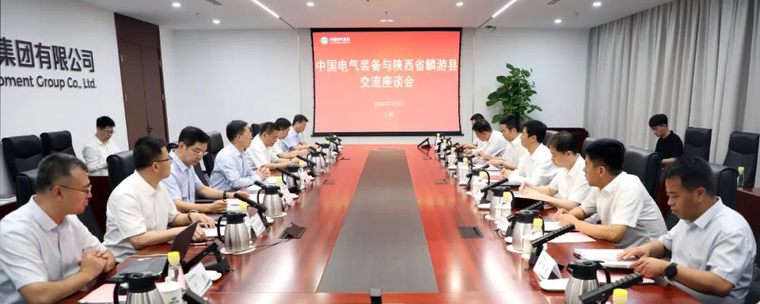 中國(guó)電氣裝備黨委書記、董事長(zhǎng)李洪鳳會(huì)見麟游縣委書記王海剛