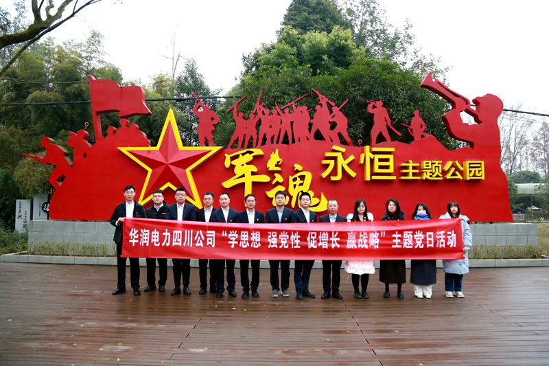 華潤電力四川公司聯(lián)合華潤集團在川企業(yè)開展“學(xué)思想、強黨性、促增長、贏戰(zhàn)略”主題黨日活動
