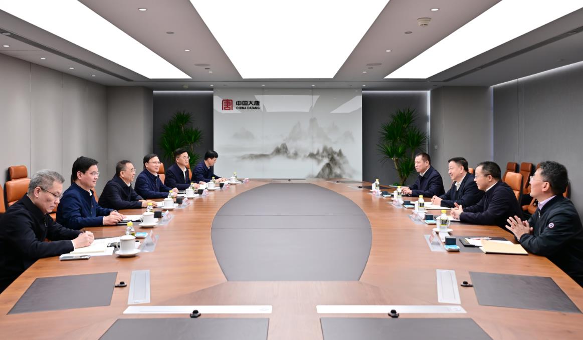 中國大唐董事長鄒磊、總經理張傳江與中廣核董事長楊長利、總經理高立剛會談