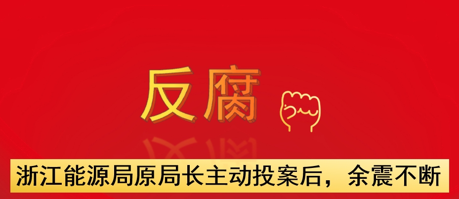 浙江能源局原局長(zhǎng)主動(dòng)投案后，余震不斷